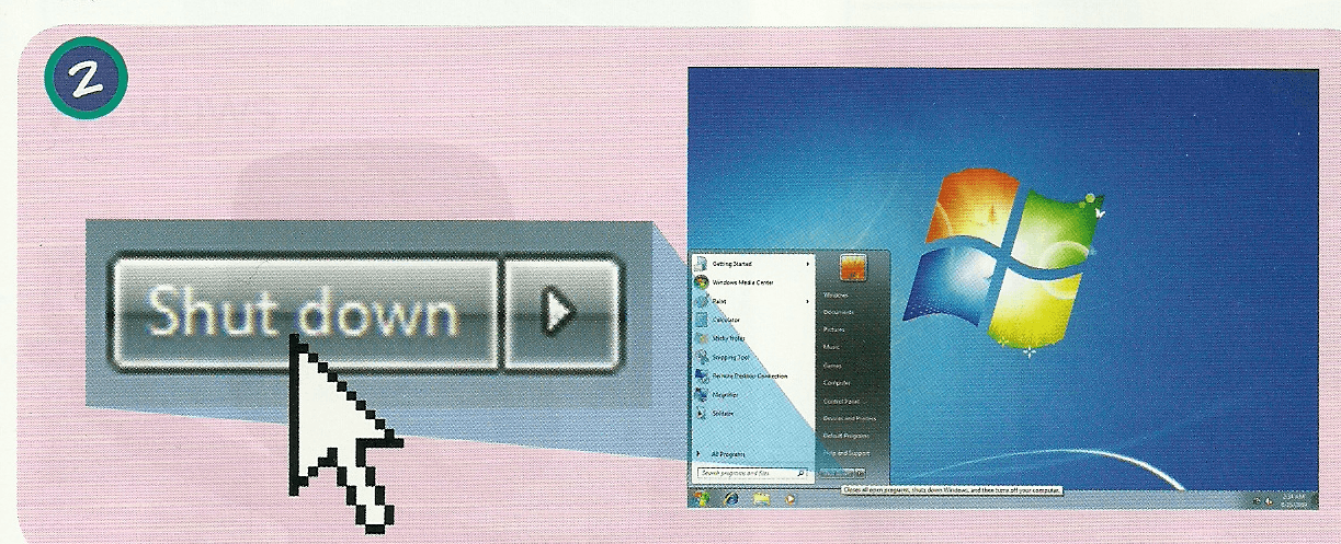 Turn off the computer