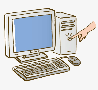 Turn on the computer 