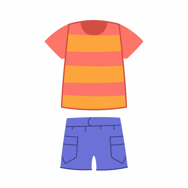 Wear your T-shirt and shorts! 