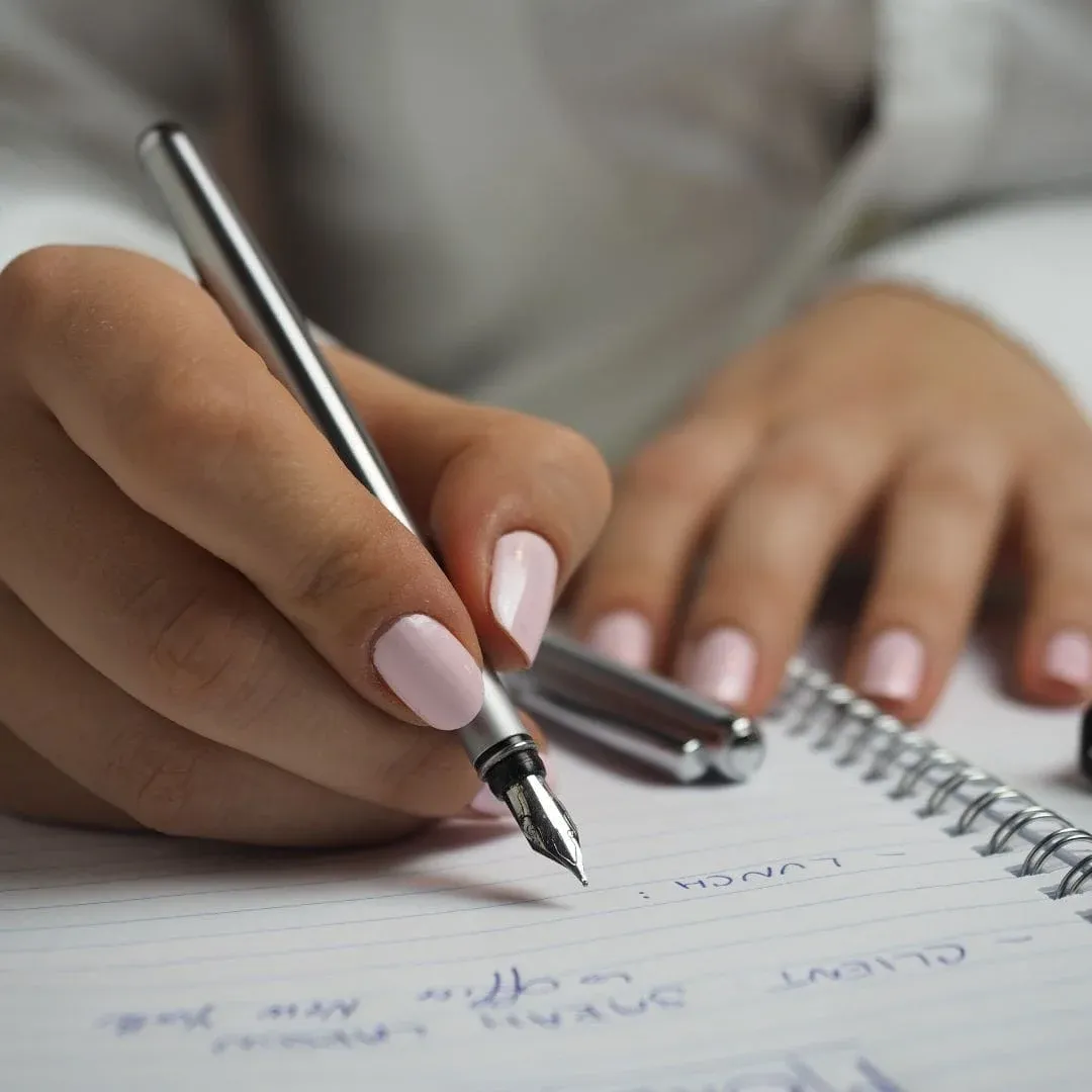 Write with your right hand. 