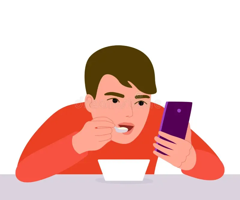 You’re addicted to the phone.