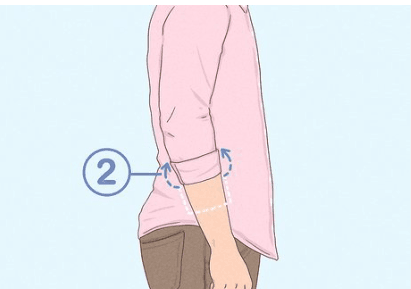 Your sleeves are inside out.